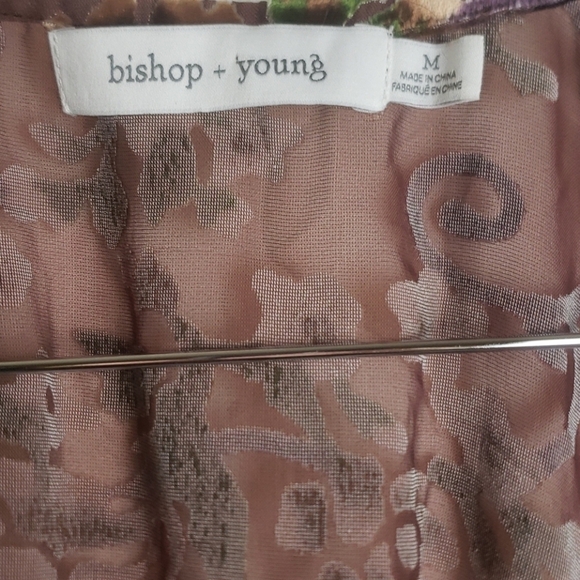 𝅺BISHOP & YOUNG Foral Velvet Burnout Kimono! - Picture 4 of 6